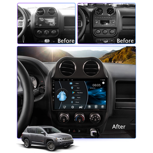 Autoradio Android pour Jeep Compass <span class=keywords><strong>Patriot</strong></span> 2010-2016, 2 Din, Navigation GPS, Carplay - Product Image 2