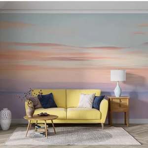 Murales de Pared Personalizados Modernos de Tela de Terciopelo Resistentes a la Humedad para <span class=keywords><strong>Paredes</strong></span> de TV, Murales de Pared en Relieve a Gran Escala sin Costuras - Product Image 1