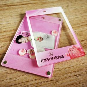 One Piece Custom Kpop Photocard Holder Anime Style Acrylic Photo Frame Keychain with UV Printing Make Your Own Plastic Keychain - Product Image 6