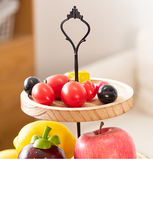 Support à dessert créatif de style européen, plateau à gâteau à double/triple étage, plateau décoratif en bois pour table à dessert, support à gâteau