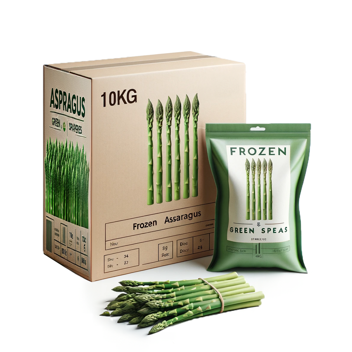 IFQ Frozen Green Asparagus Frozen Vegetables High Quality Available for Wholesale and Retail