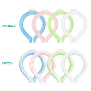 OEM Reusable Solid Gel <strong>Neck</strong> <strong>Cooling</strong> Tube Ice <strong>Wraps</strong> with Customizable Color for Summer Heat Hands-Free Cold Therapy - Product Image 4