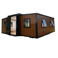 Maison préfabriquée modulaire extensible de 20 et 40 pieds, grande capacité, type conteneur mobile, pour hébergement