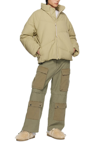 جمالية الفتيان والفتيات بنطلون بضائع من القطن عالي الخصر 8 جيوب قماش بالأسى مع حزام - Product Image 4