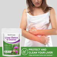 Thé détoxifiant et protecteur du foie biologique, thé aux herbes, 30 sachets de thé
