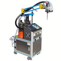 Machine de distribution automatique de colle AB à deux composants avec dosage proportionnel et bras robotisé