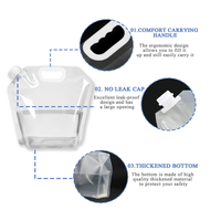 Sacs d'eau en plastique jetables avec logo personnalisé - Transparent pour l'emballage des boissons et les événements