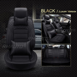 Fundas de Asiento de Coche de Cuero de Alta Calidad, 5 Plazas, Cobertura Total, Color Rojo, para Sedán y SUV, Impermeables, Protectoras, Accesorios para Coche - Product Image 3