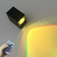 Lampe murale LED Hagood 10W IP65 étanche en aluminium avec angle réglable, double température de couleur pour une utilisation à domicile et en extérieur