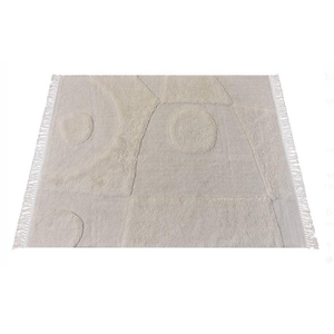 Tapis Rectangle en Laine Motif Kilim de Designer Contemporain Fait à la Main Style Moderne Décor à la Maison Tapis de Sol Tissé en Coton de Haute Qualité - Product Image 1