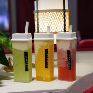 Empty 500ml Square Plastic PET Juice Beverage <b>Bottle</b> - Product Image 4