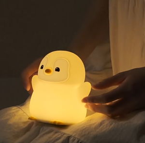 Funny Gift Atmosphere LED Penguin Silicone Night Light USB Rechargeable Dimmable Animal <b>Bedside</b> Cute <b>Lamp</b> for Kids baby - Product Image 4