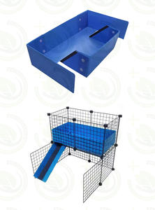 Juego de Parque Infantil de Plástico para Hámster con Alfombrilla Antideslizante y Comedero, Accesorios de Hábitat Seguros y Resistentes a Mordeduras - Product Image 3