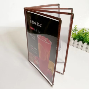Prix usine PVC Transparent A4 Argent Coin Recette Livre à La <span class=keywords><strong>Carte</strong></span> Boissons Liste Menu Dossier pour Restaurant Café - Product Image 5