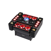 Projecteur à tête mobile MOKE avec effets multiples, DMX512, activation sonore, faisceau rotatif pour scène, fête, DJ, discothèque, bar, karaoké, mariage, concert