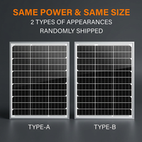 Panneau solaire rigide en verre 20W 18V, module PV mono avec cadre en aluminium pour caméra de sécurité, capteur IoT, surveillance agricole, accepte la personnalisation