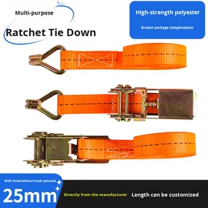 Dây Đai Ratchet Polyester nặng bền để thắt chặt và đảm bảo vận chuyển hàng hóa trên máy bay và phương tiện có thể tùy chỉnh - Product Image 2