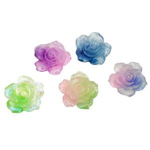 Lentejuelas Luminosas de Arenas Movedizas Translúcidas al por Mayor, Cuentas Cilíndricas de Flores de Lucite, Colores Mezclados para Decoración de Fundas de Teléfono - Product Image 2