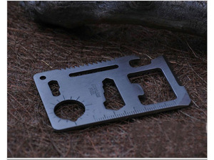 Carta creativa portatile multifunzione in acciaio inossidabile svizzera carta di sciabola all'aperto wilderness salvavita carta di sciabola - Product Image 5