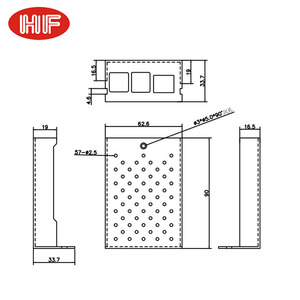 Produttori cinesi Custom Industrial anodizzato lega di alluminio Black <span class=keywords><strong>Raspberry</strong></span> <span class=keywords><strong>Pi</strong></span> Box Model Electronic Devices Enclosure - Product Image 5