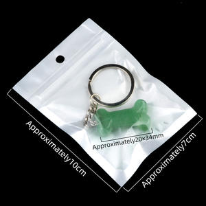 Llavero de Ángel de cristal natural al por mayor, regalo de recuerdo de energía curativa con collar de nombre Premium artesanal de hueso - Product Image 4