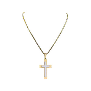 Collana Hip Hop in Acciaio Inossidabile con Ciondoli a Croce per Uomo Gioielli alla Moda Trendy Regalo - Product Image 3