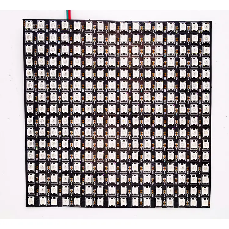 P6 Led luar ruangan layar tampilan Led WS2812b led matriks rgb 5v p10 8cm * 8cm 64 piksel matriz led p10 layar panel led