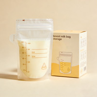 Sacs de conservation du lait maternel personnalisés, de qualité alimentaire, 100 % sans BPA, portables, congelables, pochettes verticales avec fermeture éclair et bec verseur facile