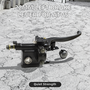 Levier de frein gauche en alliage d'aluminium 22 mm, maître-<span class=keywords><strong>cylindre</strong></span> pour quad ATV pour enfants, cyclomoteur <span class=keywords><strong>50CC</strong></span> 250CC 7/8\", compatible avec les motos 100cc 110cc - Product Image 2