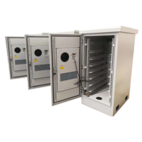 Gabinete Exterior Personalizado W-TEL Telecom, Caja de Control Exterior de Acero Inoxidable NEMA, 16U 18U 22U 27U, IP67, Impermeable y a Prueba de Polvo