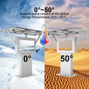 Solar Powered Outdoor Flood <b>Standing</b> Signage IP65 Digital Advertising Display Board 65 Inch Shopping Mall Retail Store - Product Image 1