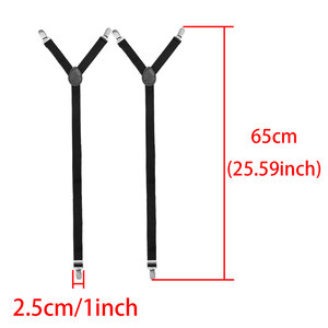 Sujetadores de <span class=keywords><strong>camisa</strong></span> en forma de Y para mantener un look bien ajustado y <span class=keywords><strong>tirantes</strong></span> para calcetines con correas elásticas ajustables para sujetar la <span class=keywords><strong>camisa</strong></span> - Product Image 2
