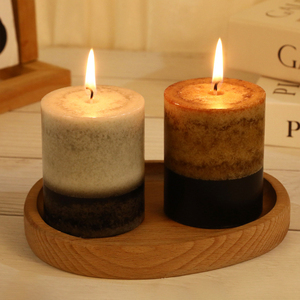 Bougies parfumées cylindriques faites à <span class=keywords><strong>la</strong></span> main, vente en gros d'éclairage d'urgence romantique sans fumée, bougies parfumées rondes pour <span class=keywords><strong>chapelle</strong></span> de mariage - Product Image 3