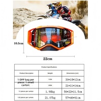 Gafas de Motocross Americanas Listas para Enviar, Gafas Deportivas a Prueba de Viento Halley con Caja de Exhibición