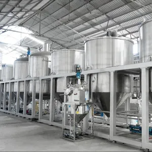 sonnenblumenöl-produktionslinie sojabohnen-palmolienaffineriemaschine kochöl-raffiniermaschine