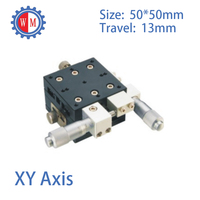 50x50mm High Precision x-y Position Stage Sliding Table Manual XY Axis Linear Stage