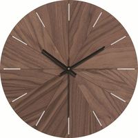 Jam Dinding Ruang Tamu Modern Motif Kayu, Jam Dinding Dekoratif Senyap, Hadiah untuk Ruang Tamu & Kamar Tidur dengan Waktu Dunia