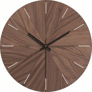 Reloj de Pared Moderno para Sala de Estar, Diseño de Madera, Silencioso, Decorativo, Regalo para Sala de Estar y Dormitorio con Hora Mundial - Product Image 2