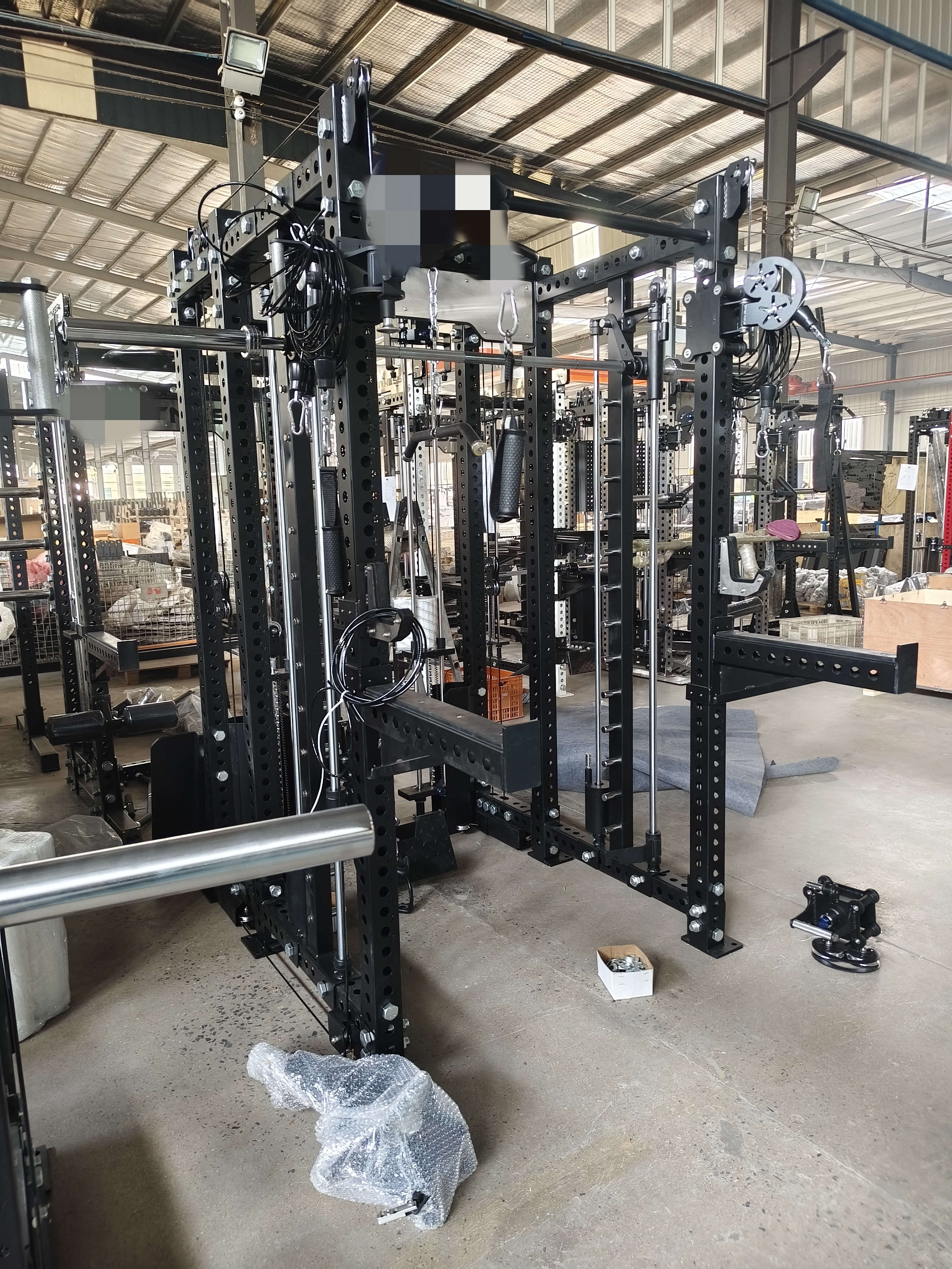 Montants noirs + Poulies en aluminium