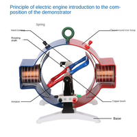 Handbetriebener Demonstrations-Motorgenerator AC & DC Generator Modell-Motorgenerator für Physik-Lehrmaterial
