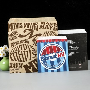 Custom High Quality Brown Kraft Paper Biodegradable Stand-Up Bags Transparent Windows Flexo Printing Zipper Top Custom Logo - Product Image 1
