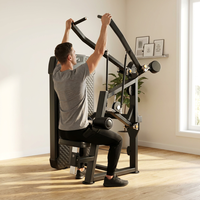 Máquina de Polea Comercial JW-NP309 para Gimnasio, con Manijas Convergentes para Ejercicios de Espalda y Brazos, Entrenamiento Muscular, Acero al Carbono, Fitness