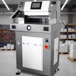 Máquina de Corte de Papel Semiautomática Híbrida de Alta Resistencia con Control por Programa 4900C, Pantalla Táctil A3, Configuración Automática Simplificada para Mayor Eficiencia - Product Image 3