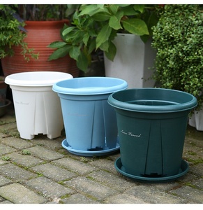 Vente en gros de pots à plantes succulentes de 8 pouces, pots à fleurs en céramique avec plateau pour la décoration de la maison, du bureau et comme cadeau - Product Image 4