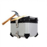 Coffre de moto étanche en alliage d'aluminium 28L/36L/45L/55L/65L/80L/100L, boîte arrière et latérale