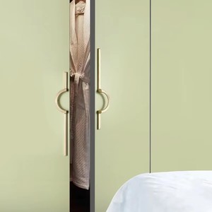 Kenop pintu kabinet seng pegangan panjang bundar High-End minimalis Modern dan kenop lemari pakaian untuk ruang tamu - Product Image 6