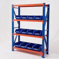 Assembler l'approvisionnement en rayonnage d'entrepôt Système d'étagères réglables robustes Entraînement à haute baie en métal personnalisé dans le stockage en entrepôt en rack