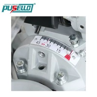 Scie à onglet coulissante PUSELLO 1800W 255mm pour le bois, l'aluminium et le PVC, coupe à 45 degrés, 220V