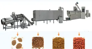 Máquina de producción de alimento para peces flotante de nuevo diseño Línea de maquinaria de procesamiento de extrusora de pellets de alimento para peces