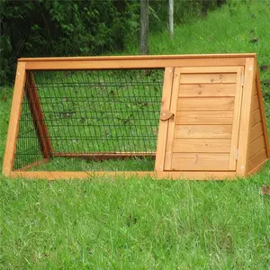 Gaiolas De Coelho De Madeira Interior Atacado Fir Wood Bunny Pet House Cage Com Mesh Run Barato Rabbit Cage Hutches